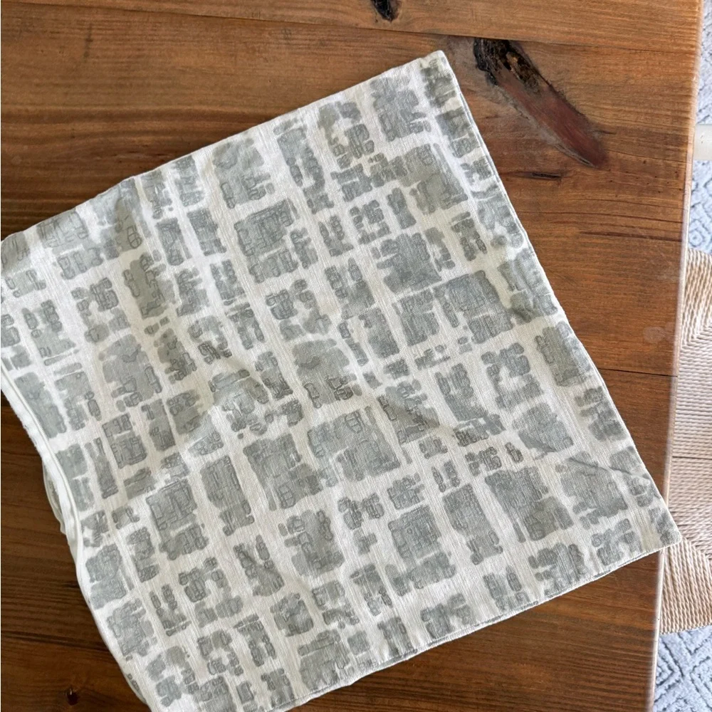 West Elm White and Gray 18x18 Throw Pillow Covers
